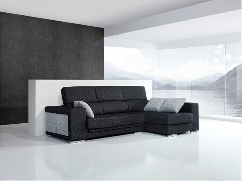 Canap&eacute; d'angle droit tissu "Lounge"