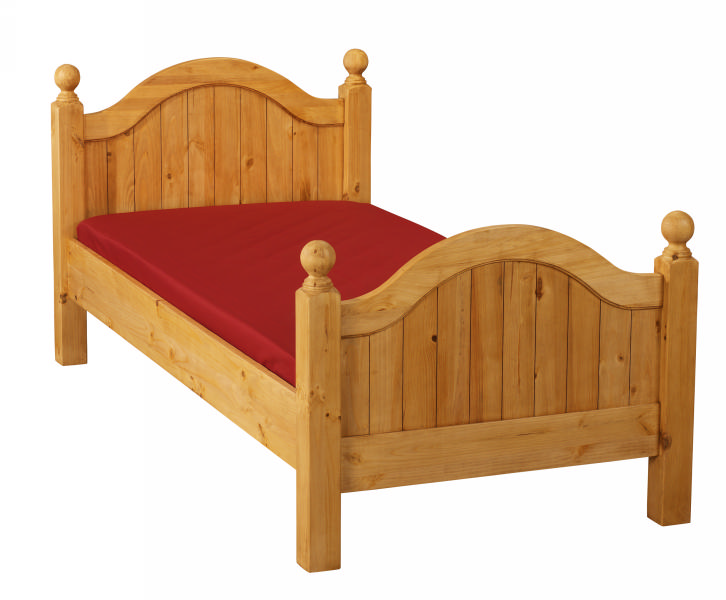Lit pin massif 90cm double t&ecirc;te de lit "Couleurs des Alpes"