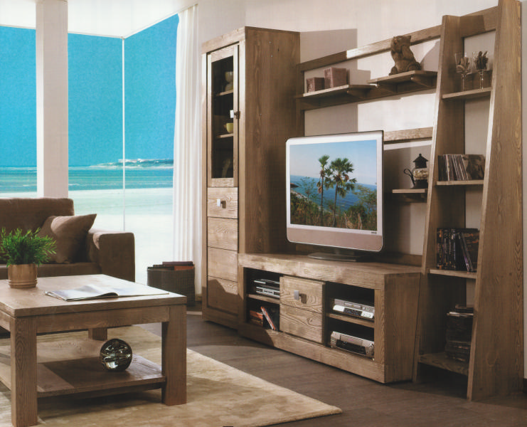 Table basse pin massif "Tempo" Casita