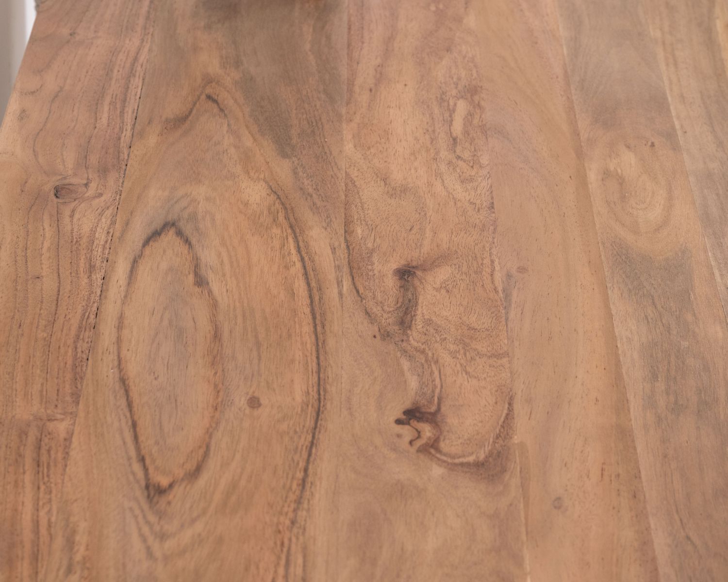 Commode 6 tiroirs en acacia "Equinoxe" blanche et plateau naturel