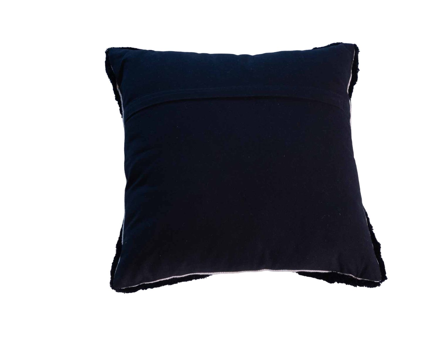 Coussin brodé motif feuillage ultra graphique "Chart" 45x45cm