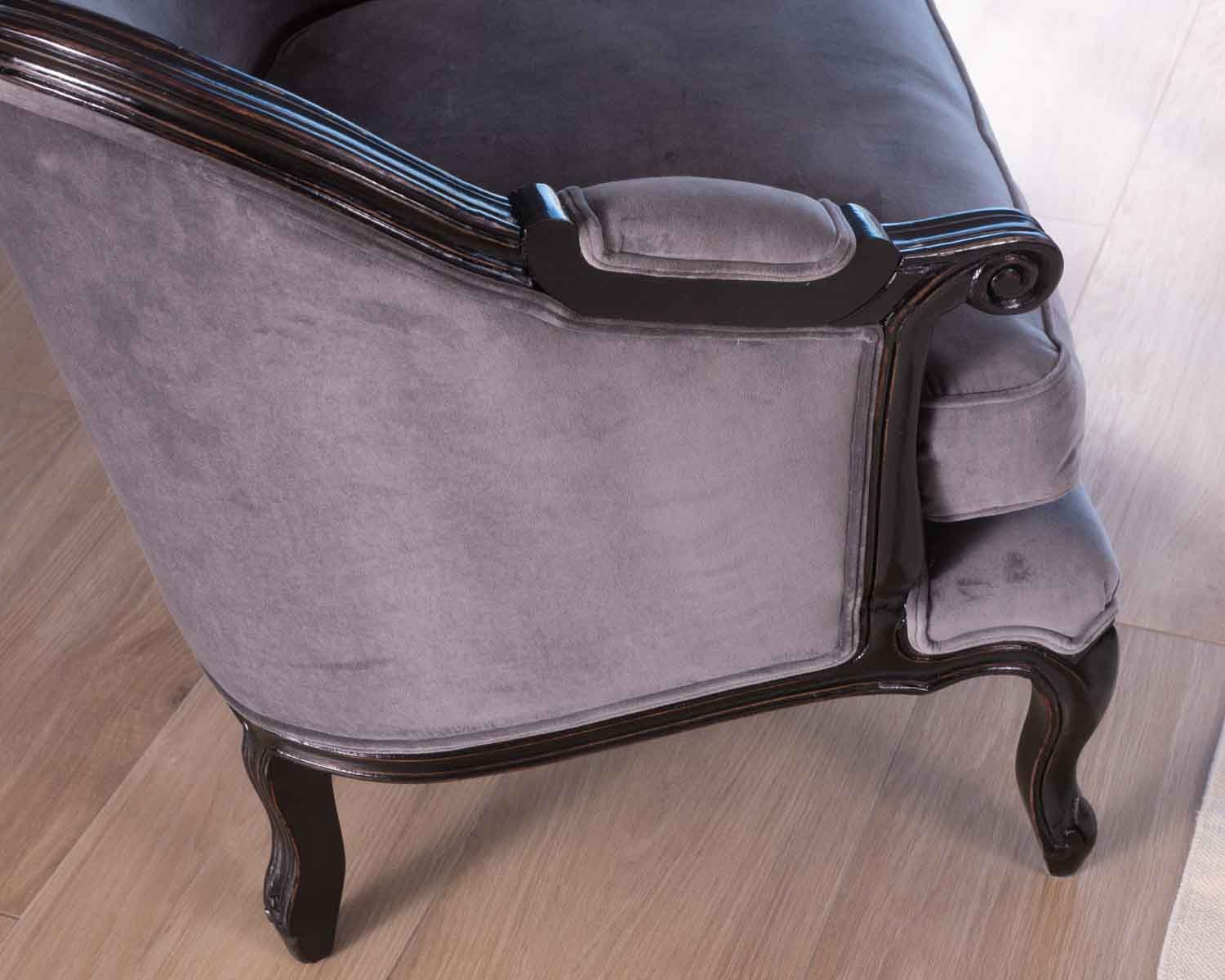Fauteuil tissu ultra confort style classique chic "Legacy"