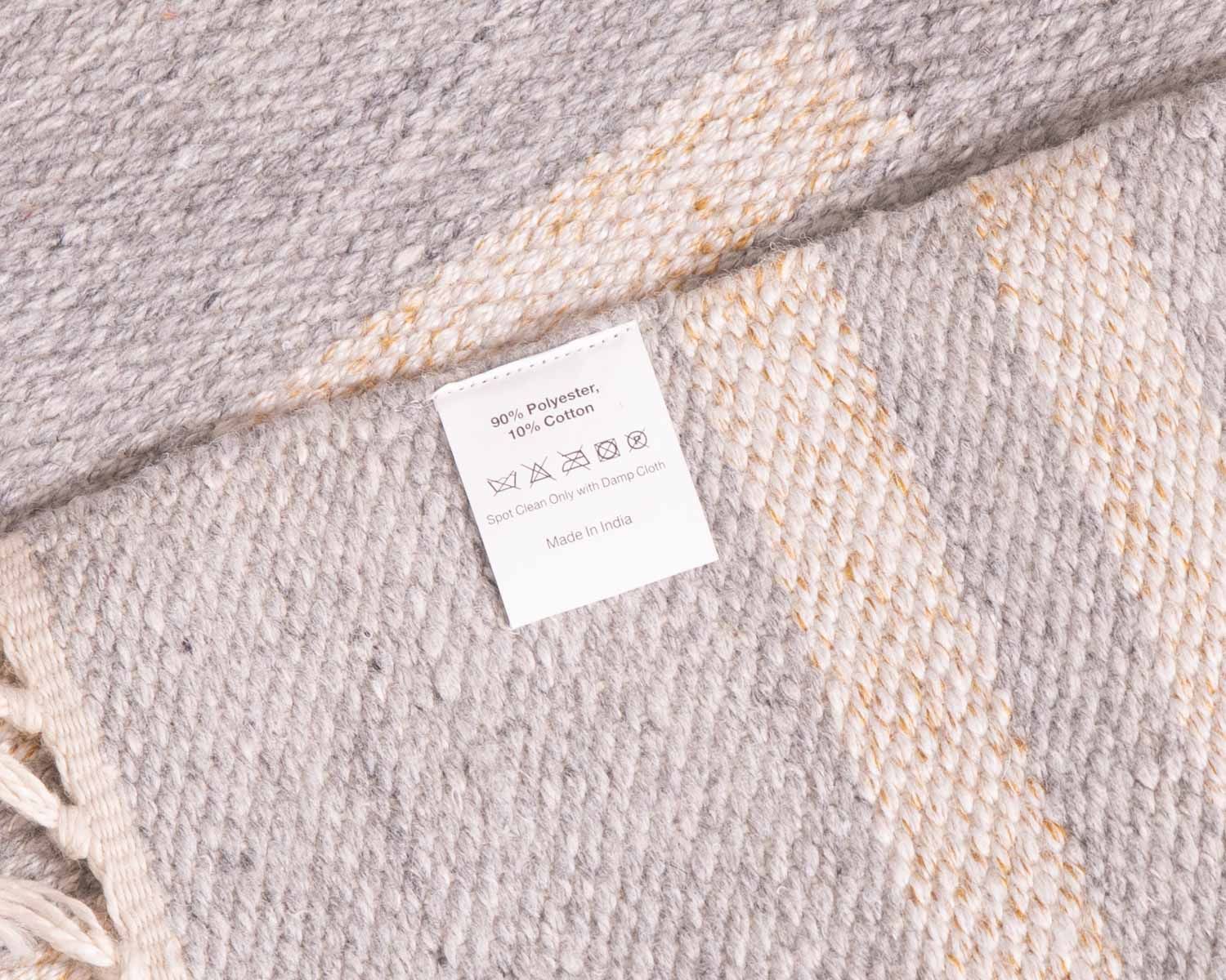 Grand tapis bicolore frangé 200 x 300 cm "Ethnic"