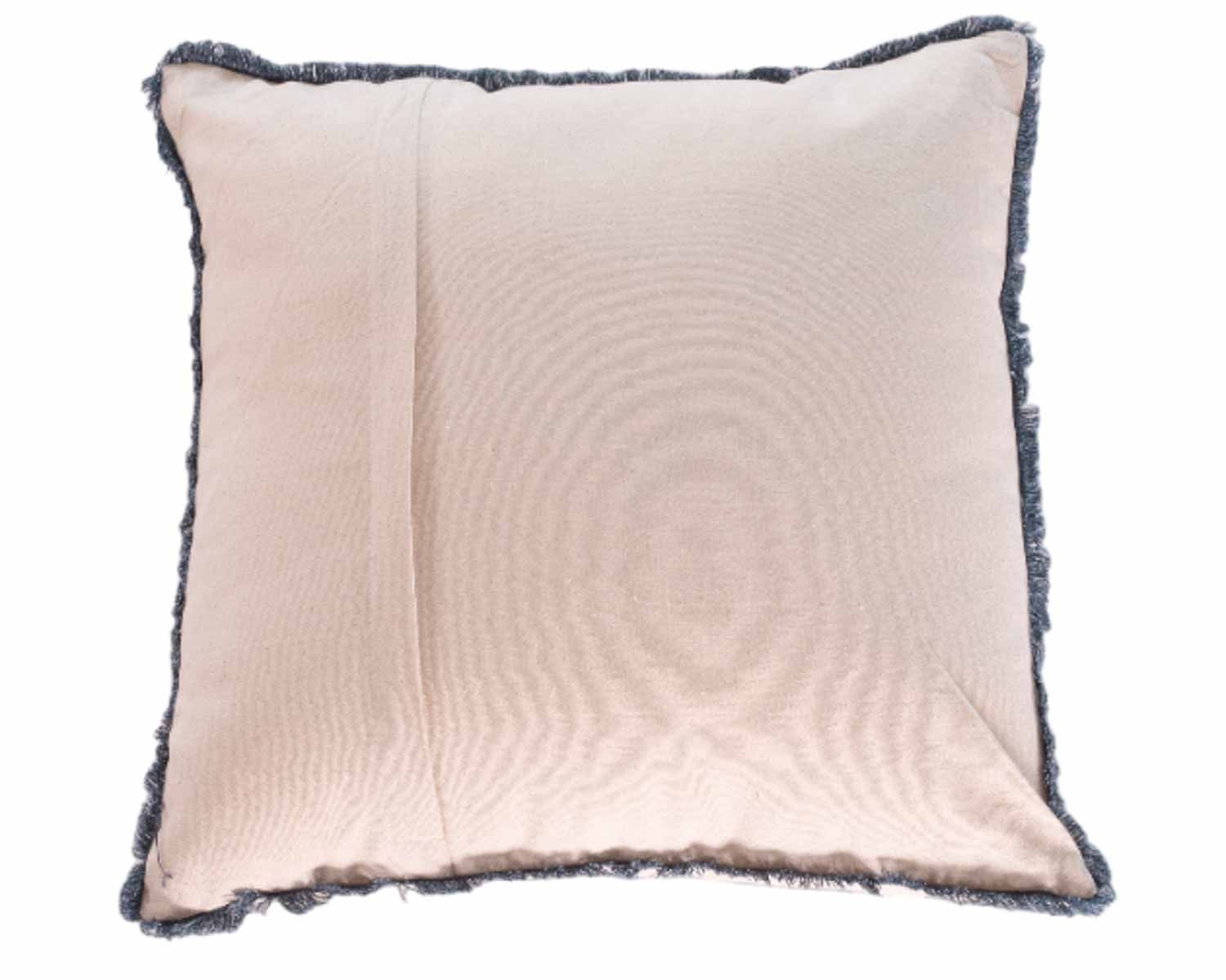 Coussin imprimé en coton et lin "Foreign" format carré 45x45cm