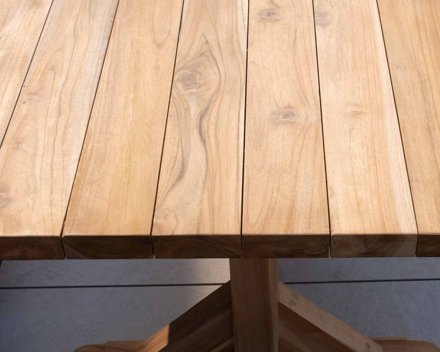 Table de repas extérieure rectangulaire en teck recyclé 260cm "Balangan Beach"
