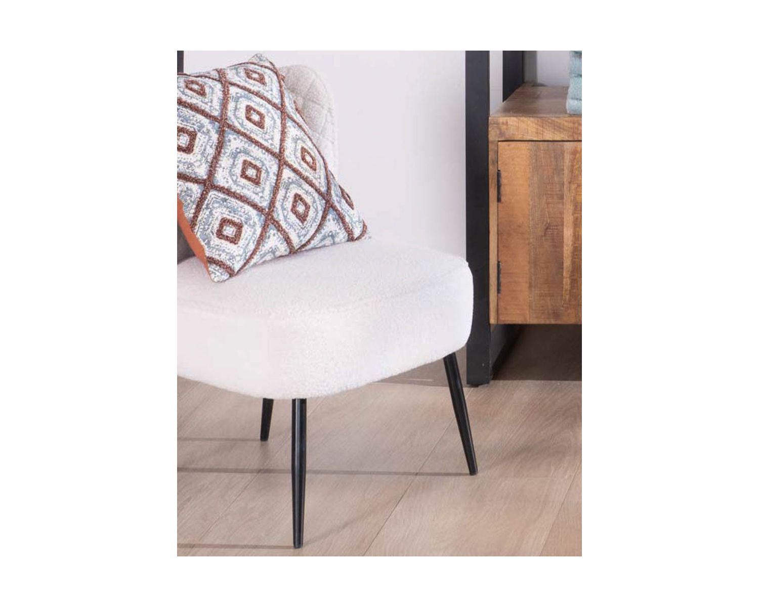 Coussin déco en coton imprimé "Foreign" format carré 45 x 45 cm