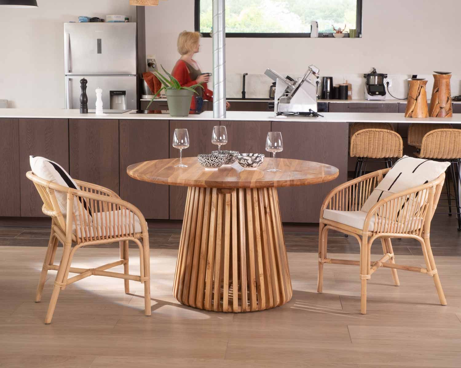 Chaise en rotin tressé "Cebu"