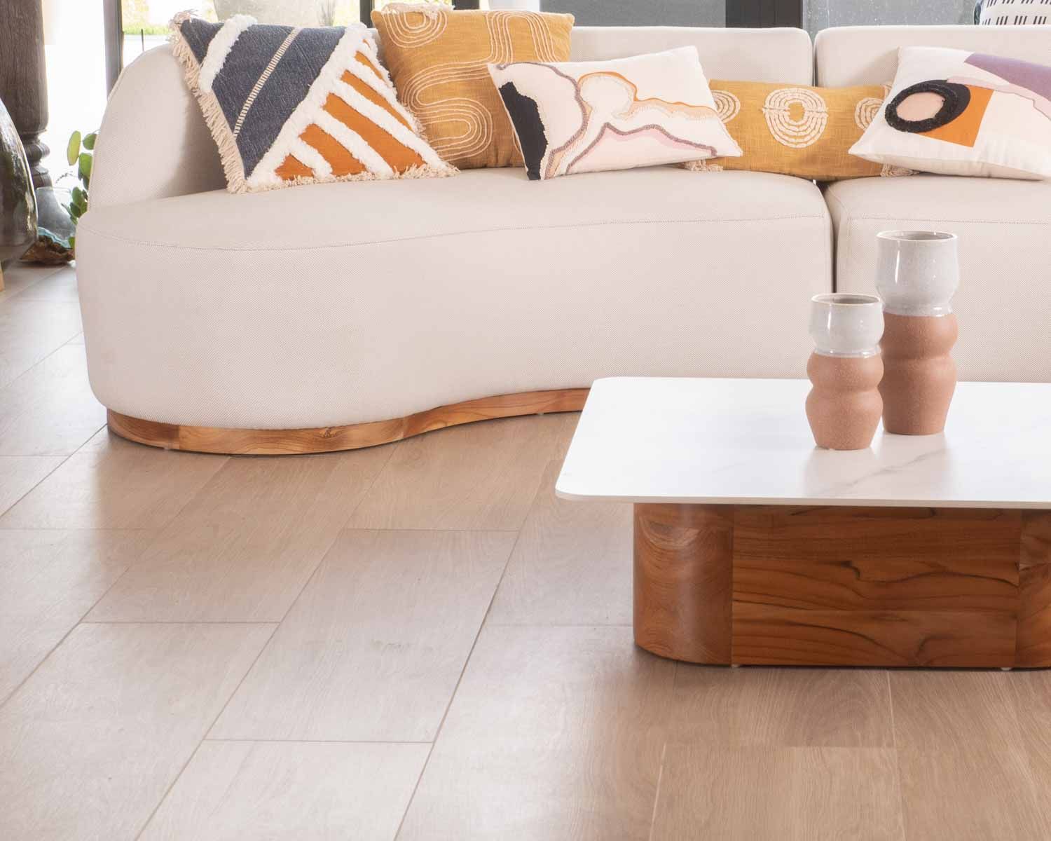 Coussin décoratif 45x45 cm motif patchwork tricolore "Ethnic"