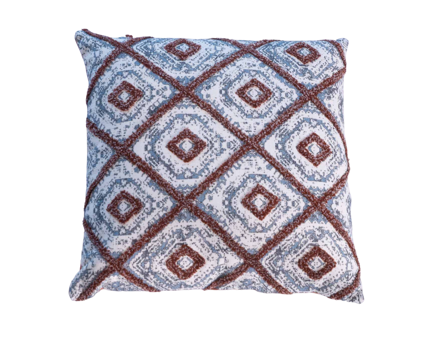 Coussin déco en coton imprimé "Foreign" format carré 45 x 45 cm