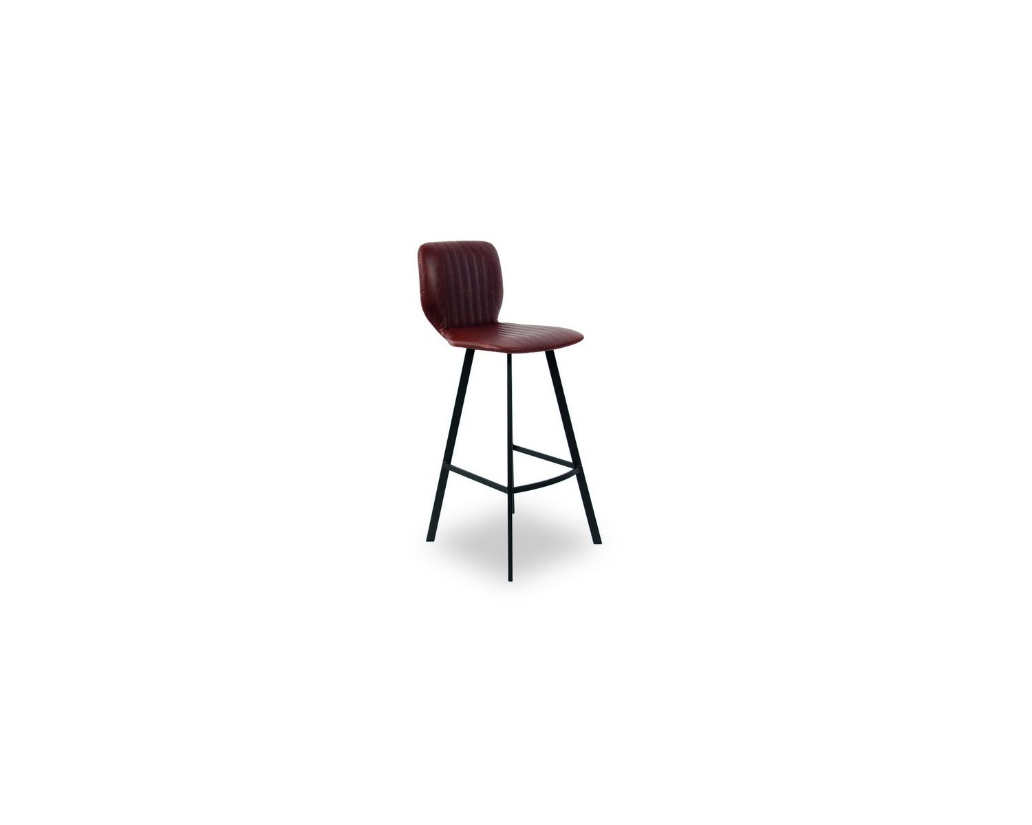 Tabouret de bar industriel marron "Loune"