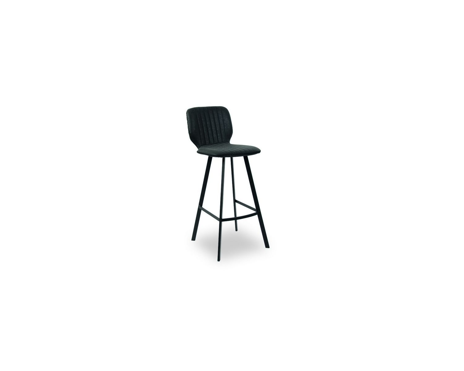 Tabouret de bar industriel noir "Loune"