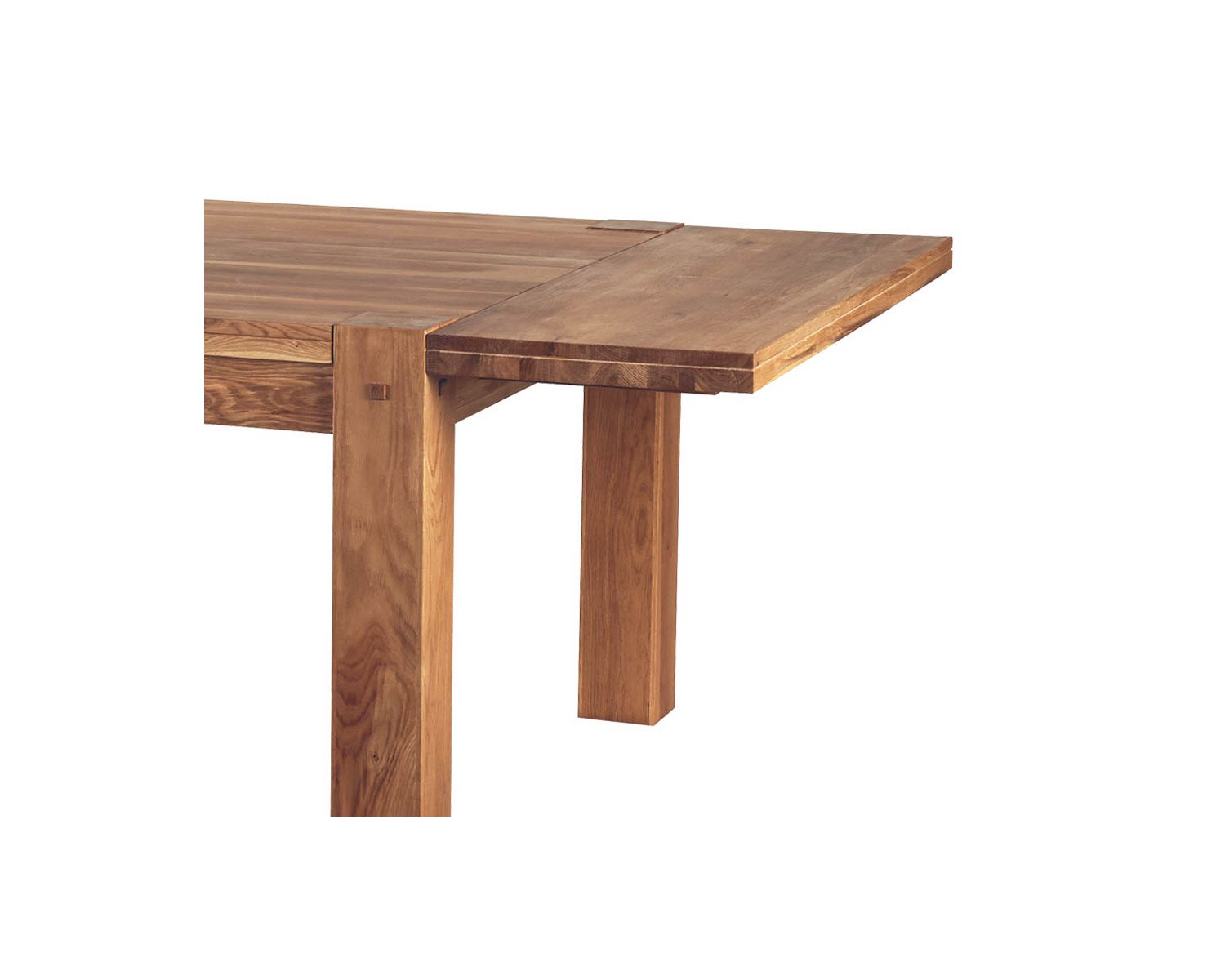 Allonge en chêne massif pour table carrée 120x120cm "Lodge Casita"