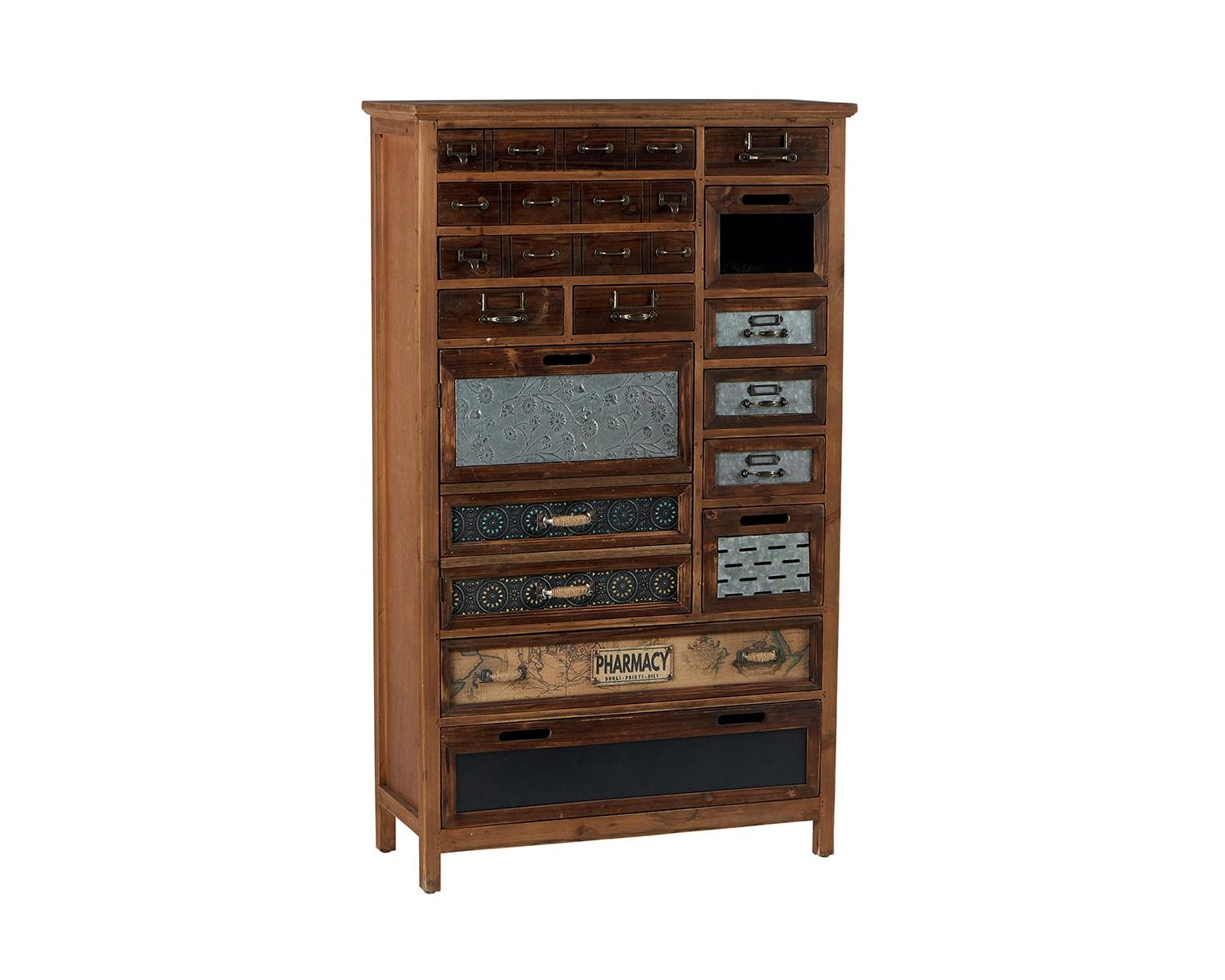 Meuble d'entrée tiroirs "Mélimélo Indus" 128cm