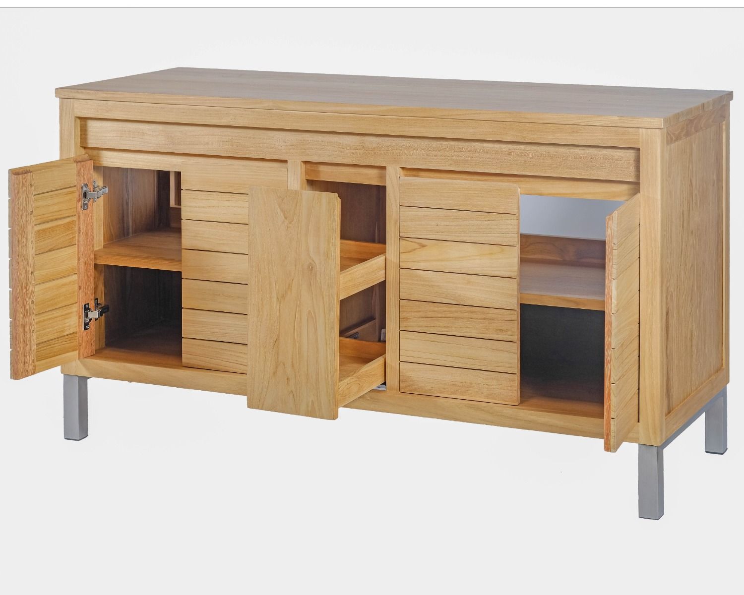 Meuble sous vasque en teck 140 cm "Tamy"