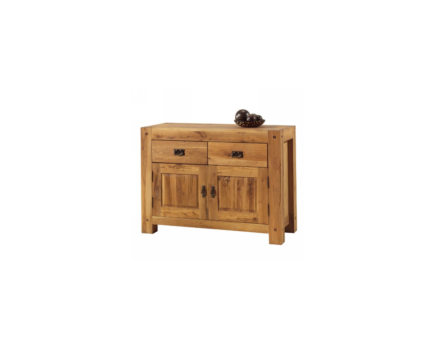 Buffet en chêne massif huilé et métal collection "Lodge Casita"