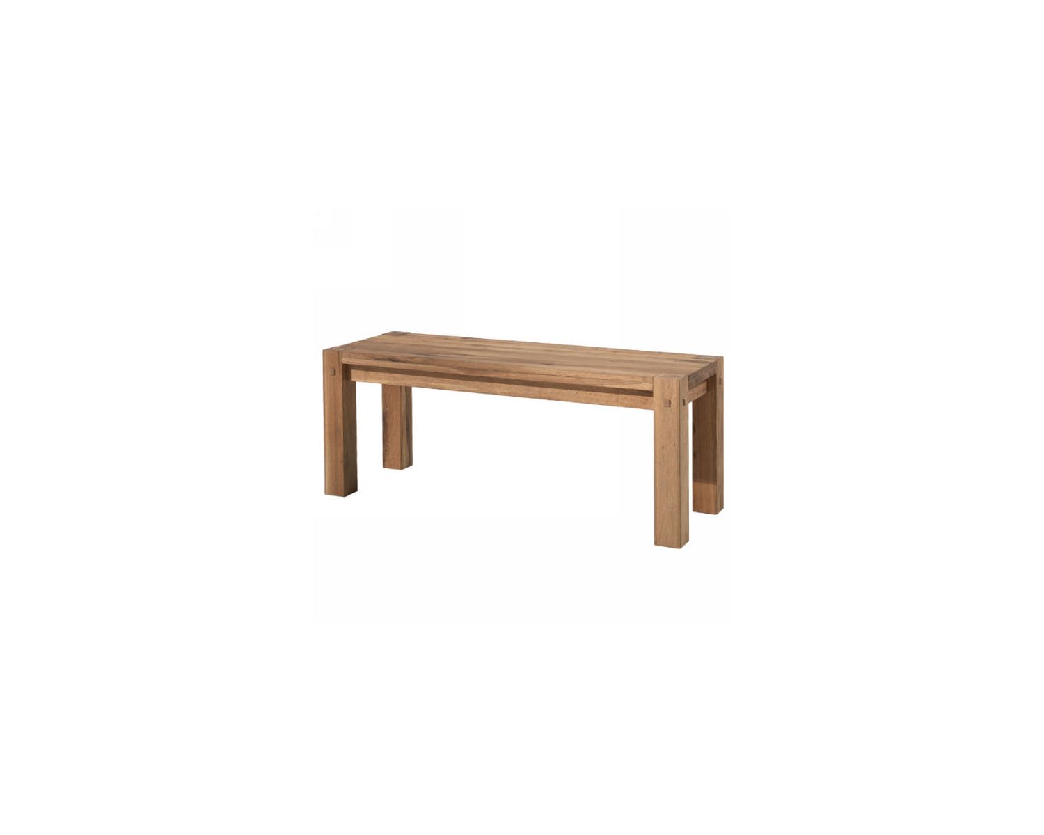 Banc de table en bois de chêne massif huilé "Lodge Casita" 123 cm