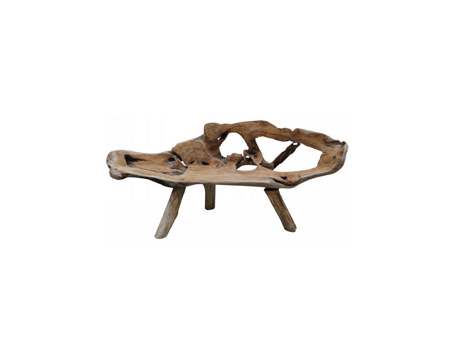 Banc en teck naturel massif "Balangan Beach" pièce unique