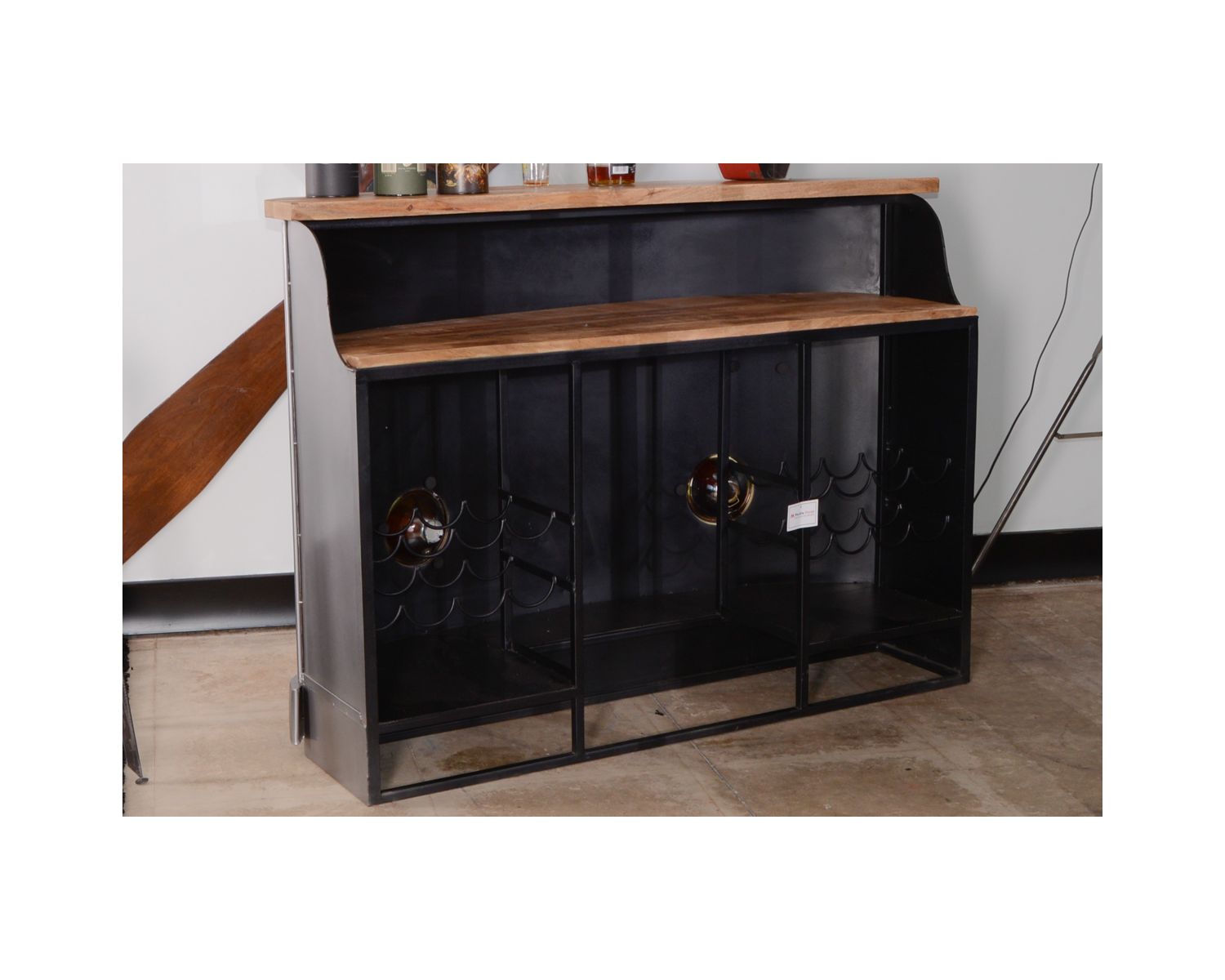 Meuble Bar industriel WW "Route 66"