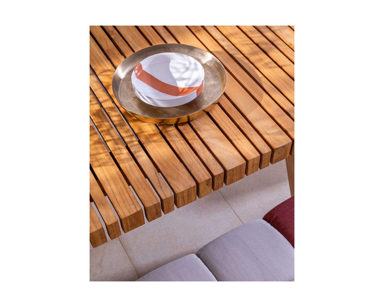 Grande table outdoor en teck massif 240 cm "Lombok"