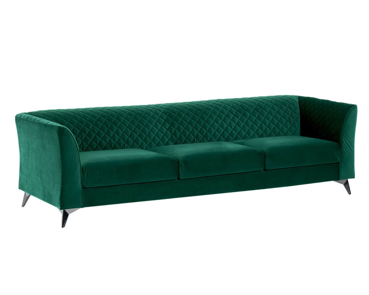 Canapé tissu 3 places vert sapin "Life"