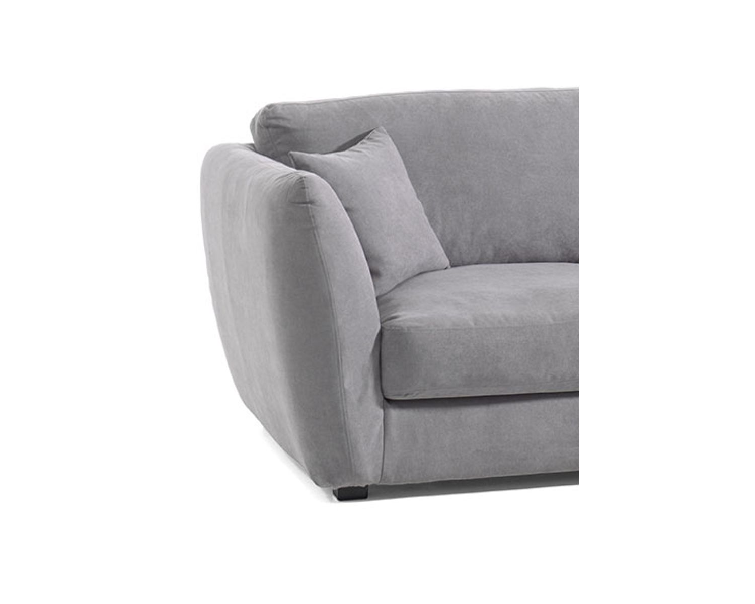 Canapé convertible gris clair 3/4 places "Soring"