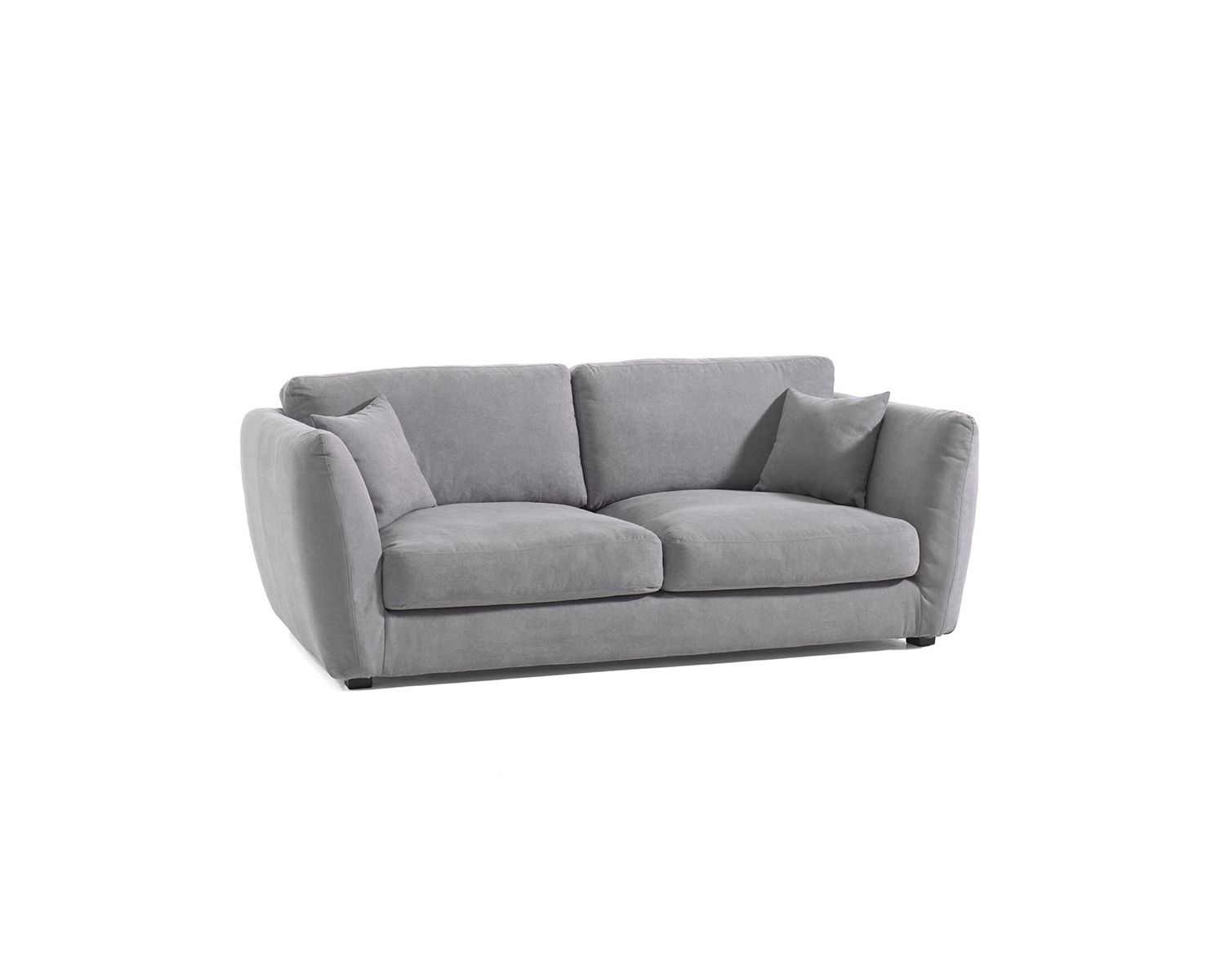 Canapé convertible gris clair 3/4 places "Soring"