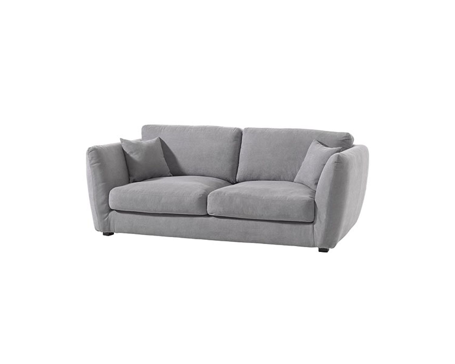 Canapé convertible gris clair 3/4 places "Soring"