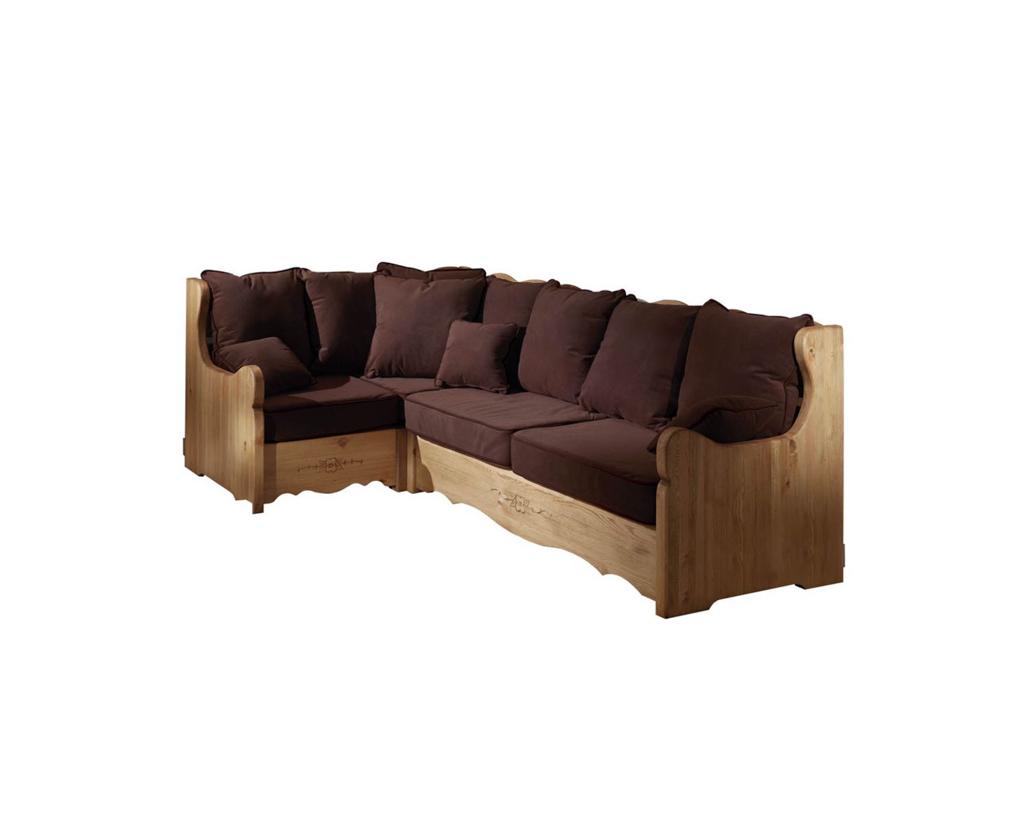 Canapé d’angle convertible en lit express grand confort tissu au choix "Alaska"