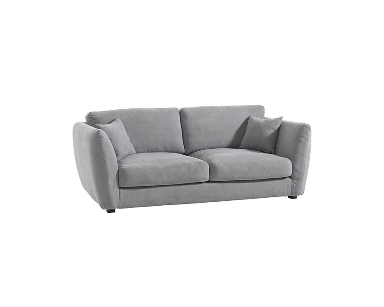 Canapé ultra confort 3/4 personnes tissu gris foncé "Soring"