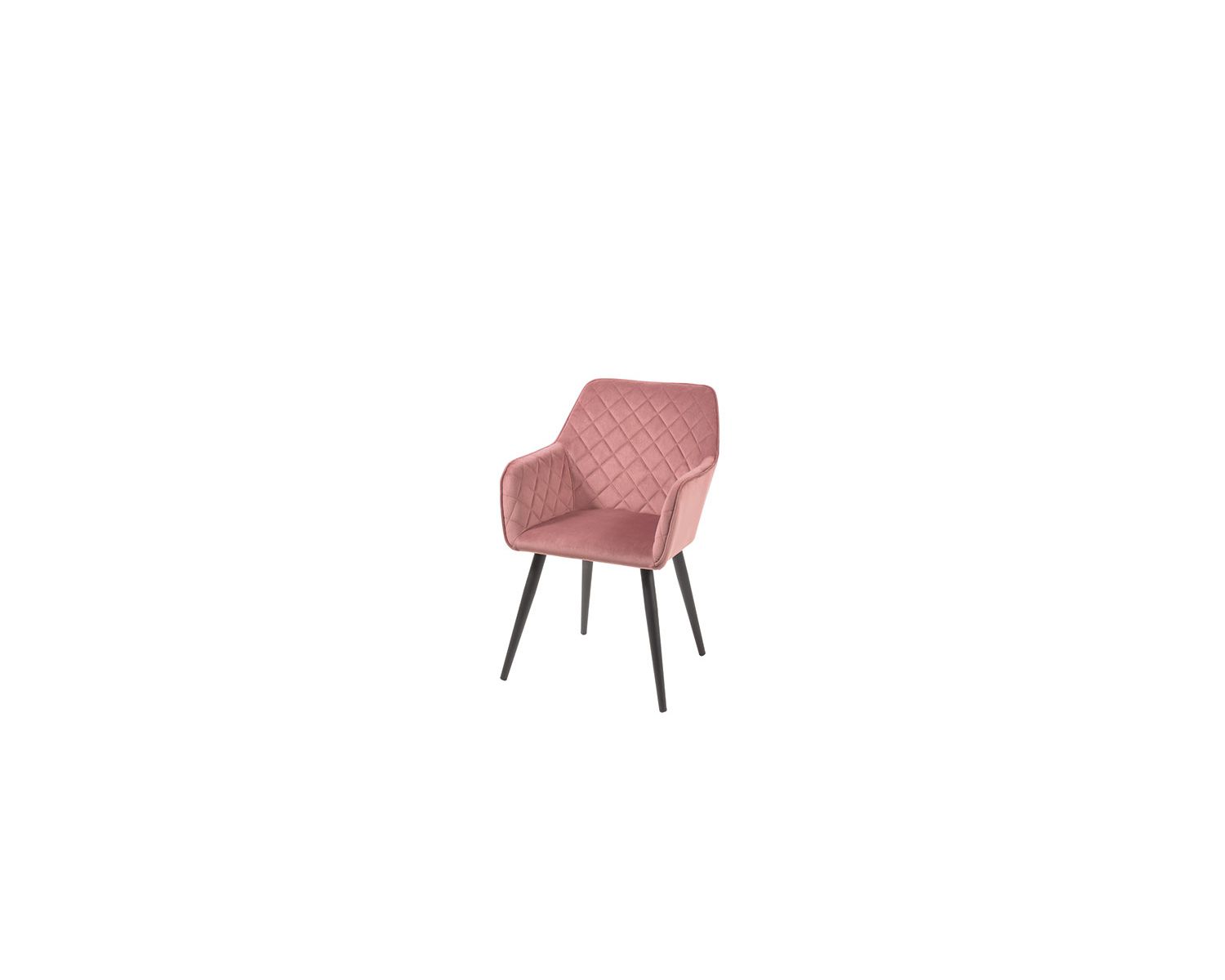 Chaise de repas accoudoir rose "Sando"