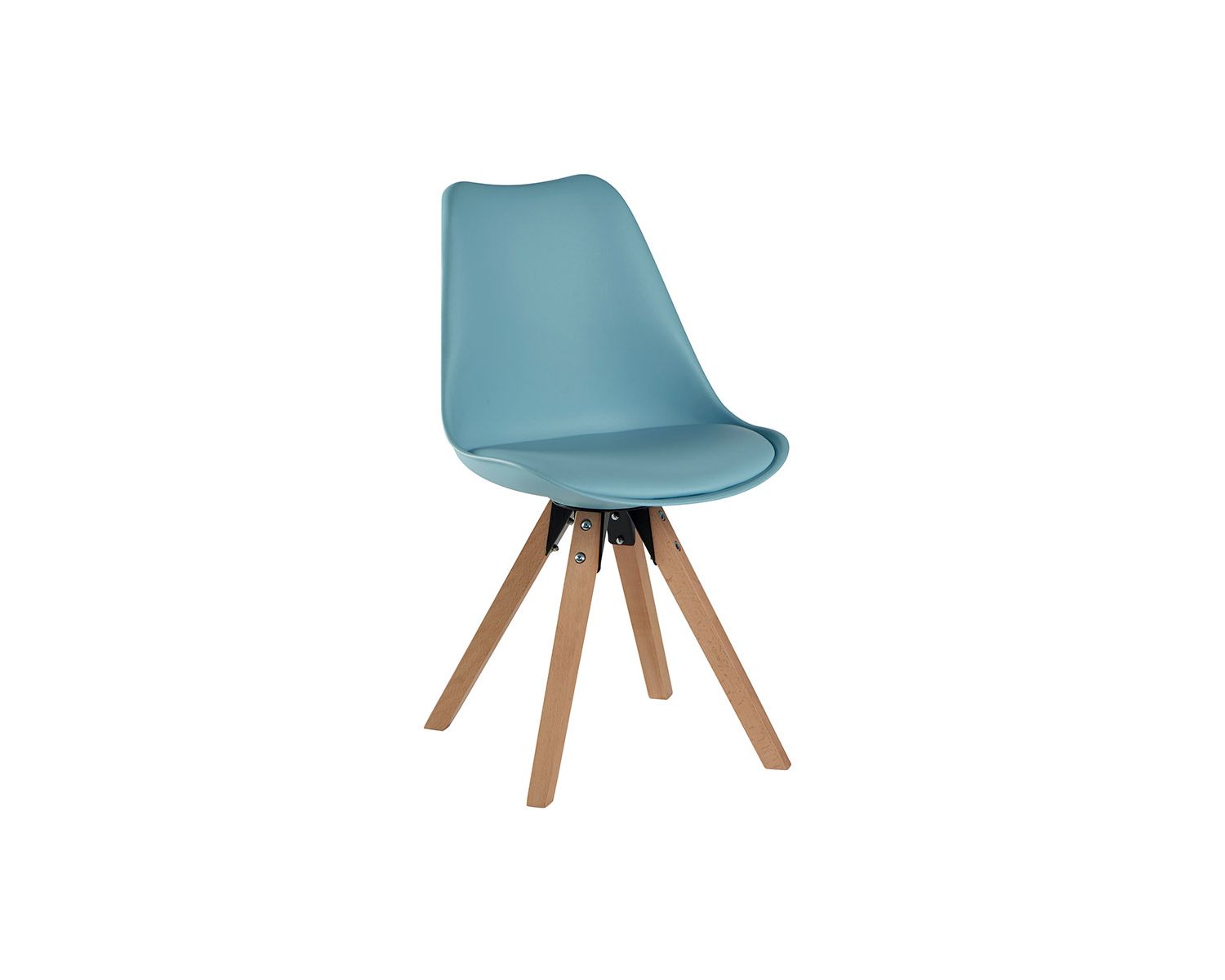 Lot de 2 chaises scandinaves bleues "Benny" de chez Casita