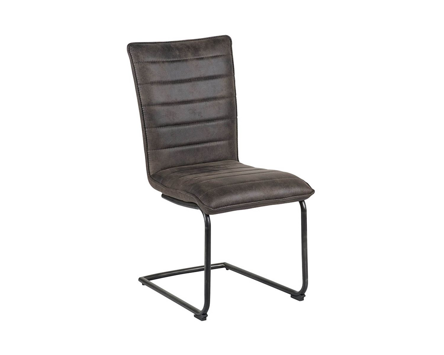 Lot de 2 chaises de salle à manger vintages grises et noires Casita