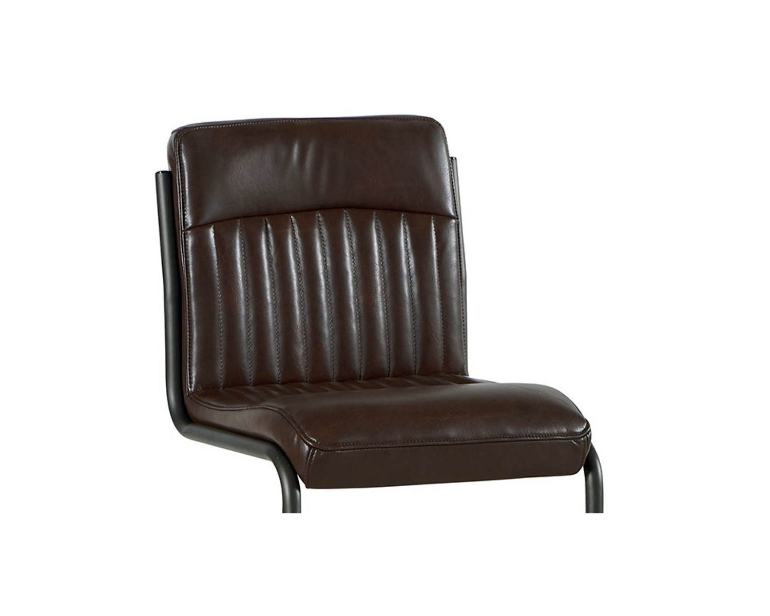 Lot de 2 chaises hautes industrielles marron noir Casita pour îlots