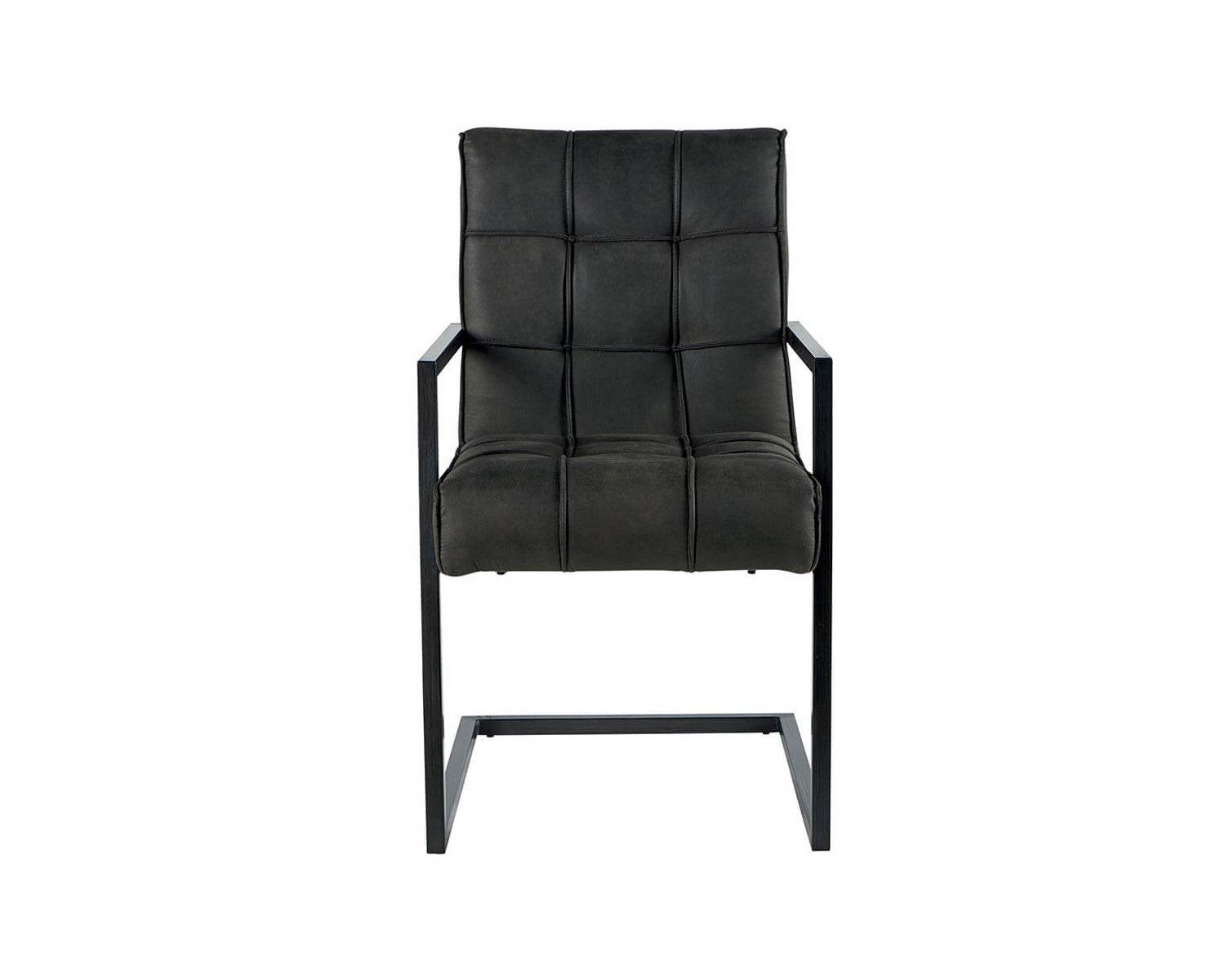 Lot de 2 chaises design ultra confort tissu gris "Chaise Casita"