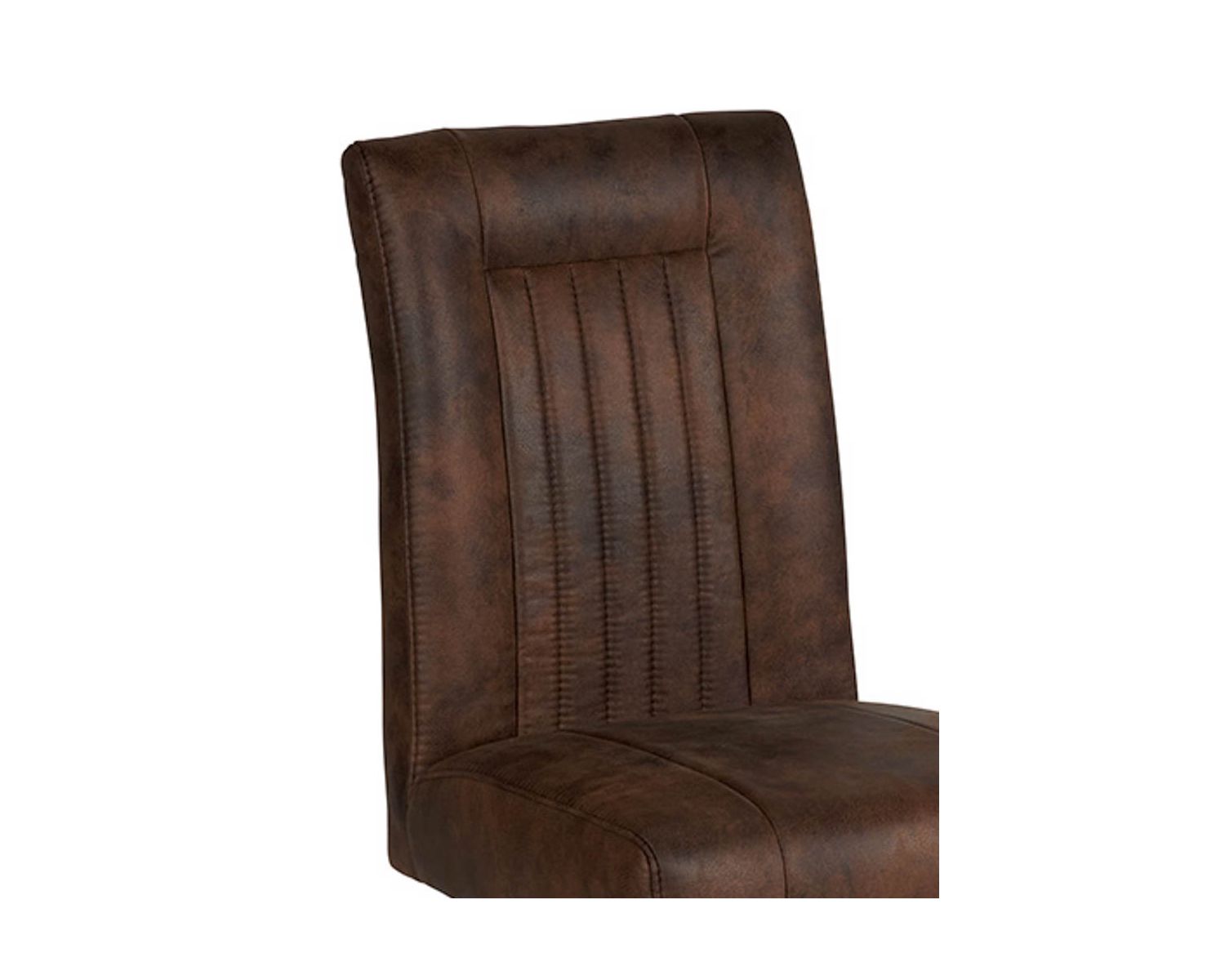 Lot de 2 chaises de salle manger style loft marron et noir Casita