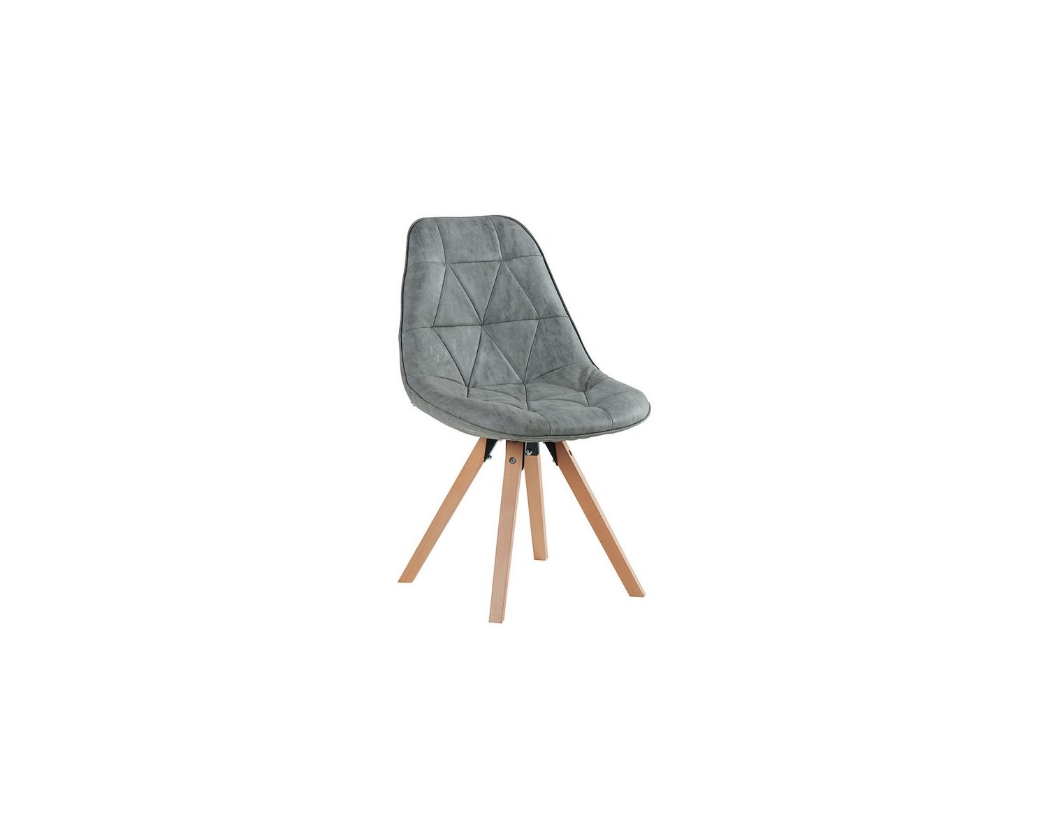 Lot de 2 chaises scandinaves grises "Chaise Casita-Yate"