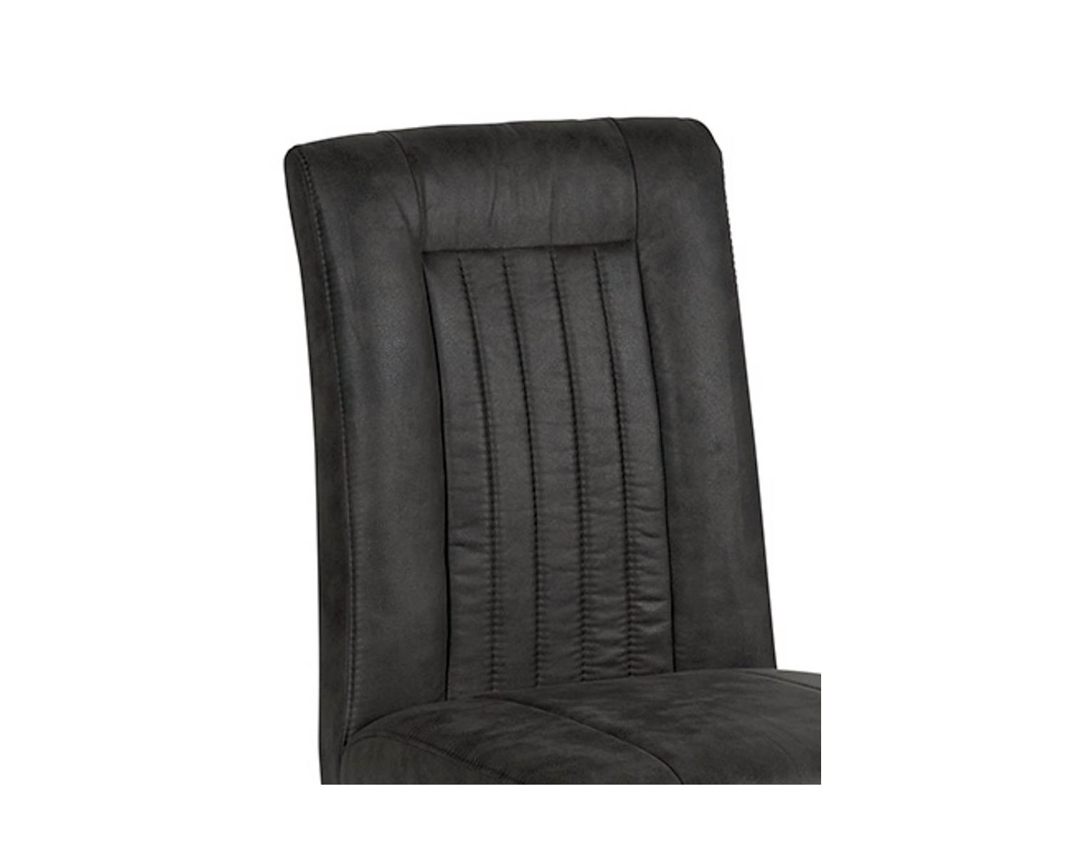 Lot de 2 chaises de salle manger grises esprit loft Casita
