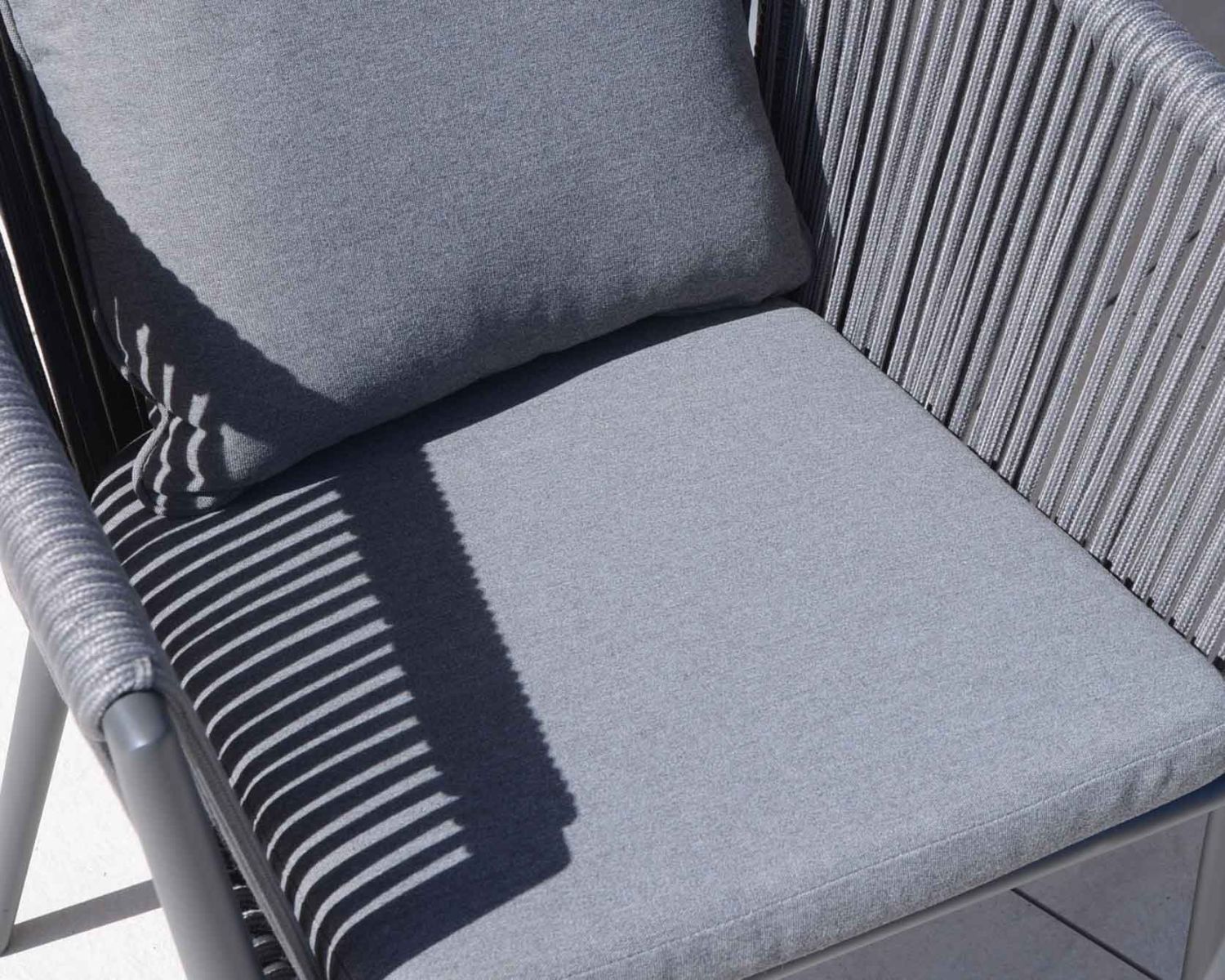 Lot de 2 chaises de jardin contemporaines ultra confort "Cheverny"