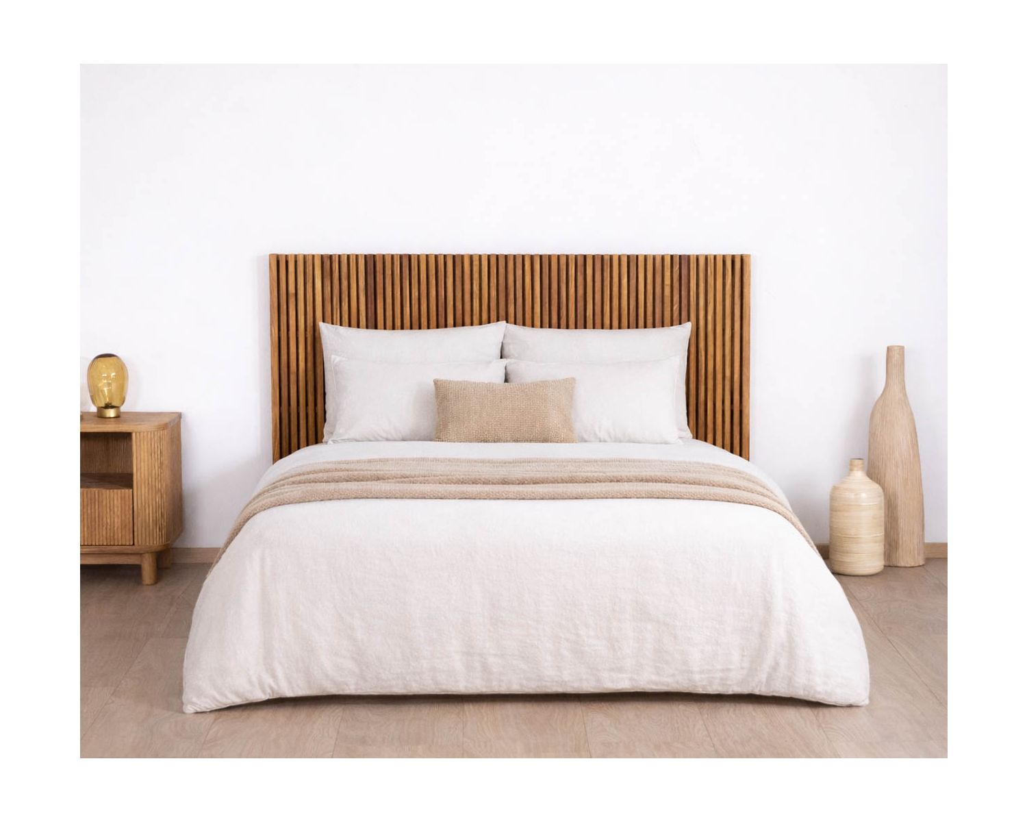 Tête de lit en chêne huilé style Newtro “Winton” 160 cm