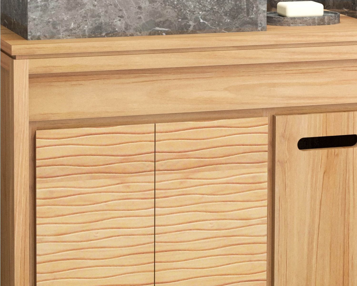 Meuble sous vasque en teck 140 cm "Tulu"