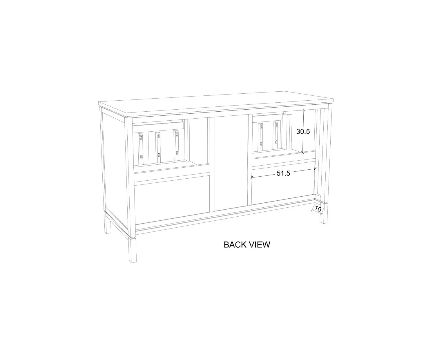 Meuble sous vasque en teck 140 cm "Tulu"