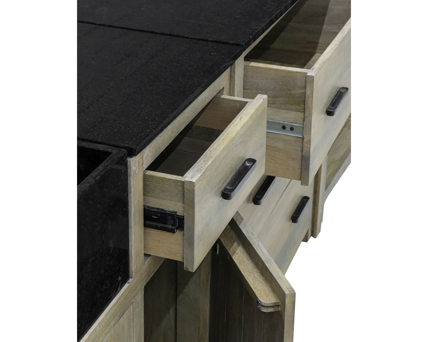 Meuble de cuisine bois massif 1 porte 1 tiroir "Grand Chef"