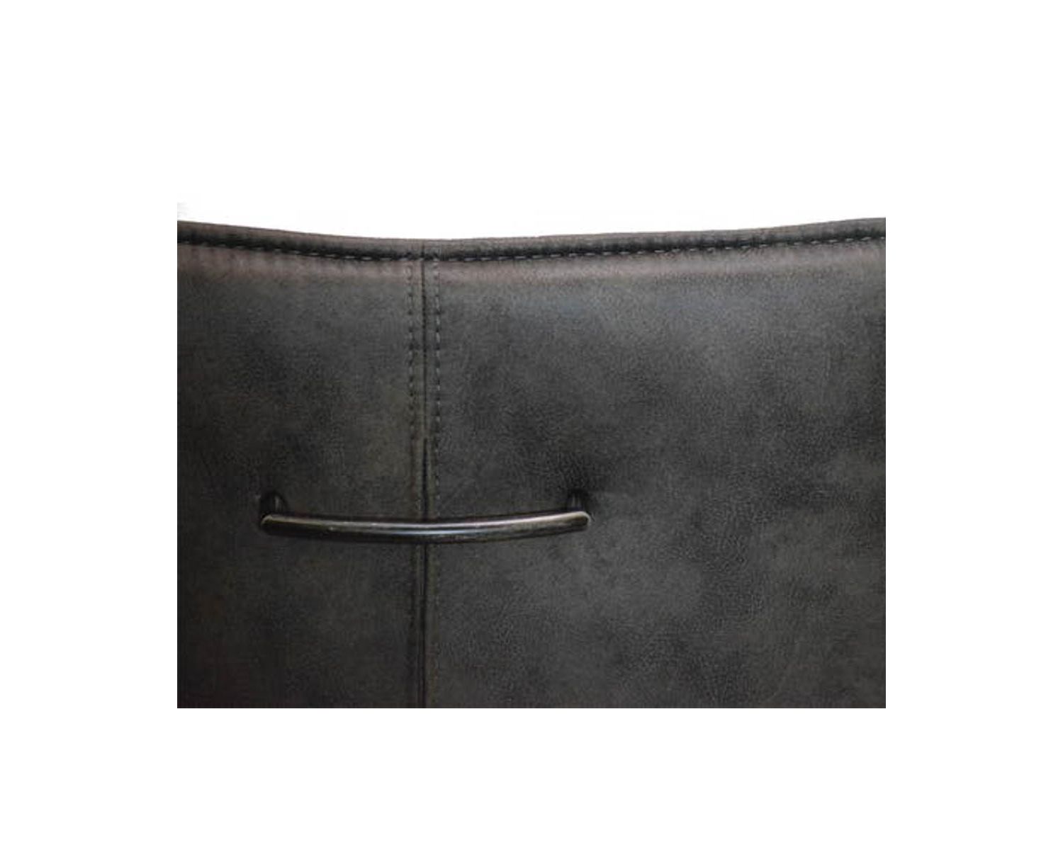 Lot de 2 chaises en tissu havane et métal noir Casita style industriel