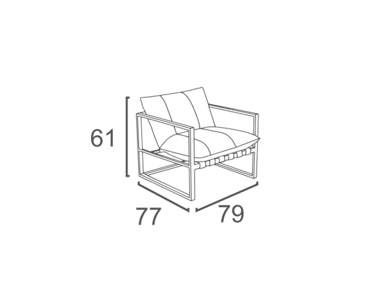 Fauteuil de jardin relax teck et tissu Sunbrella Taupe "Maluku Island"