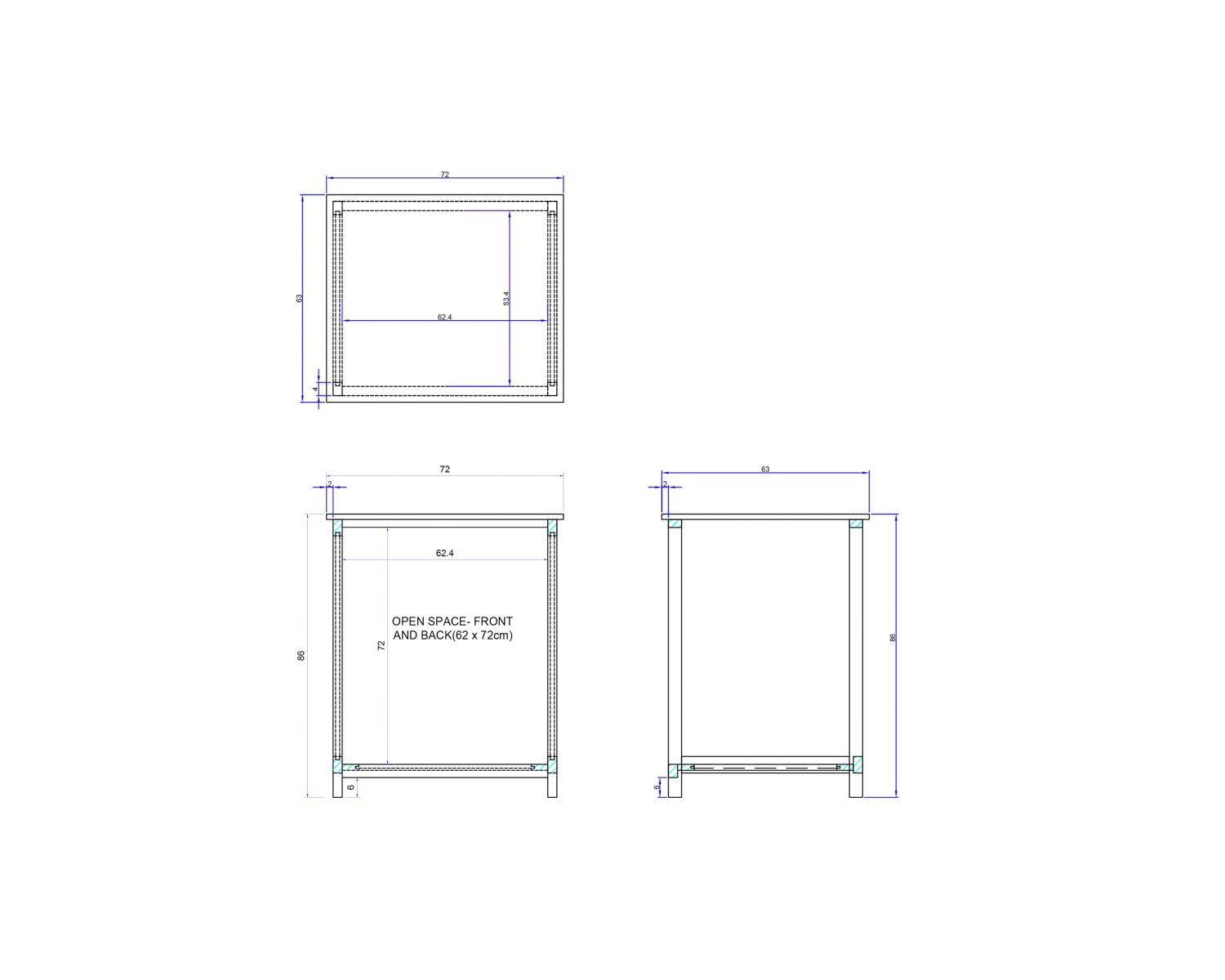 Meuble bas de cuisine pour lave-vaisselle "Grand Chef" à monter