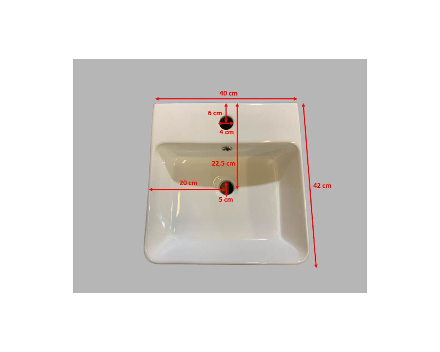 Meuble avec vasque simple à poser 120 cm "Maestro" en manguier