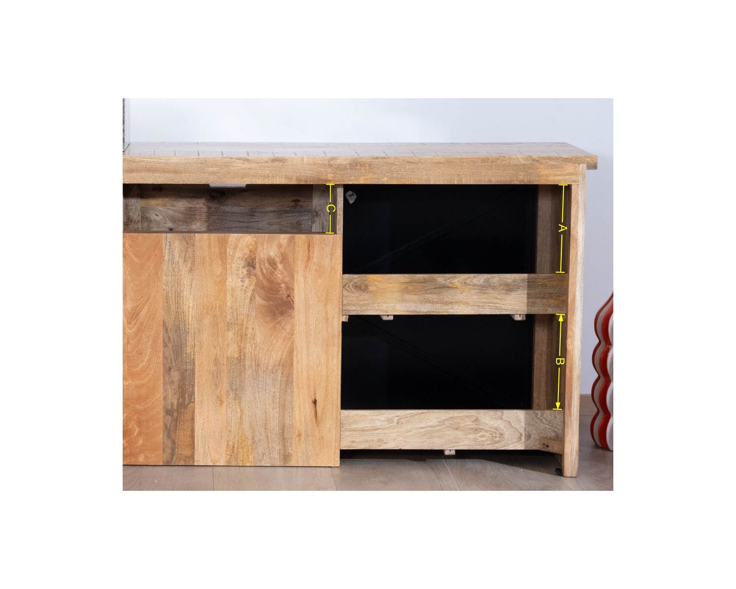 Meuble de salle de bain porte coulissante "Caractère"