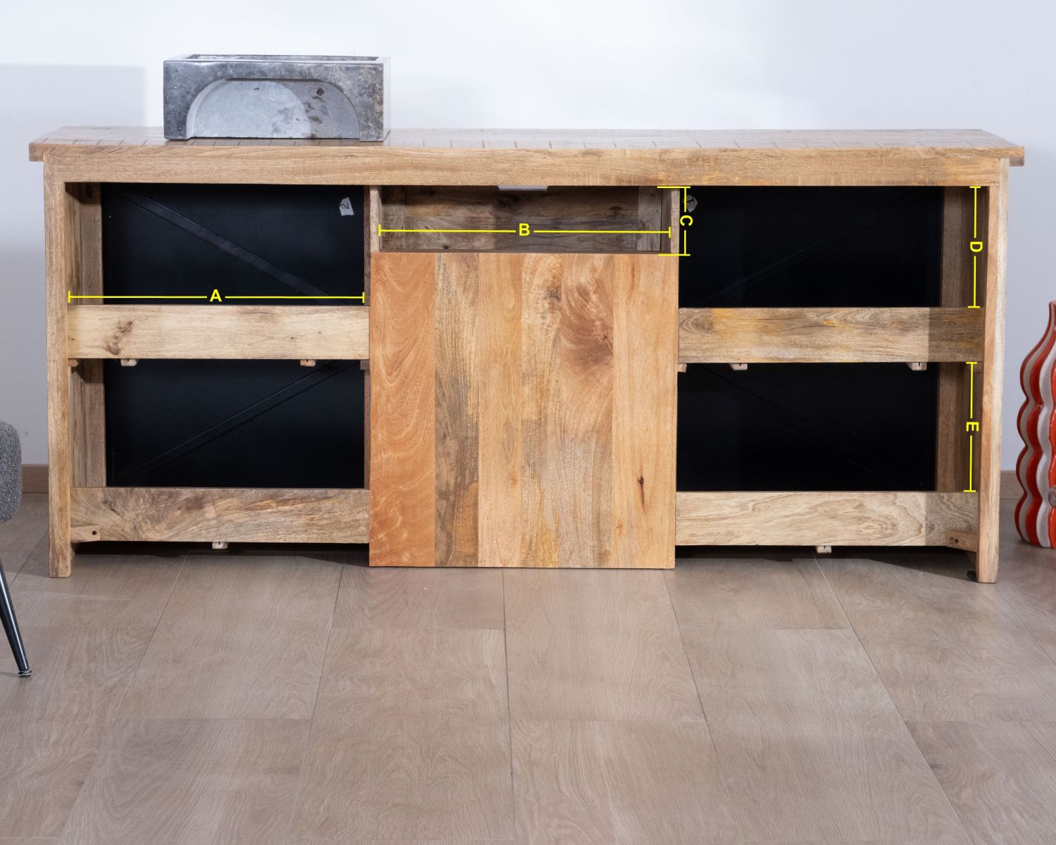 Meuble de salle de bain "Caractère" 180 cm 2 vasques