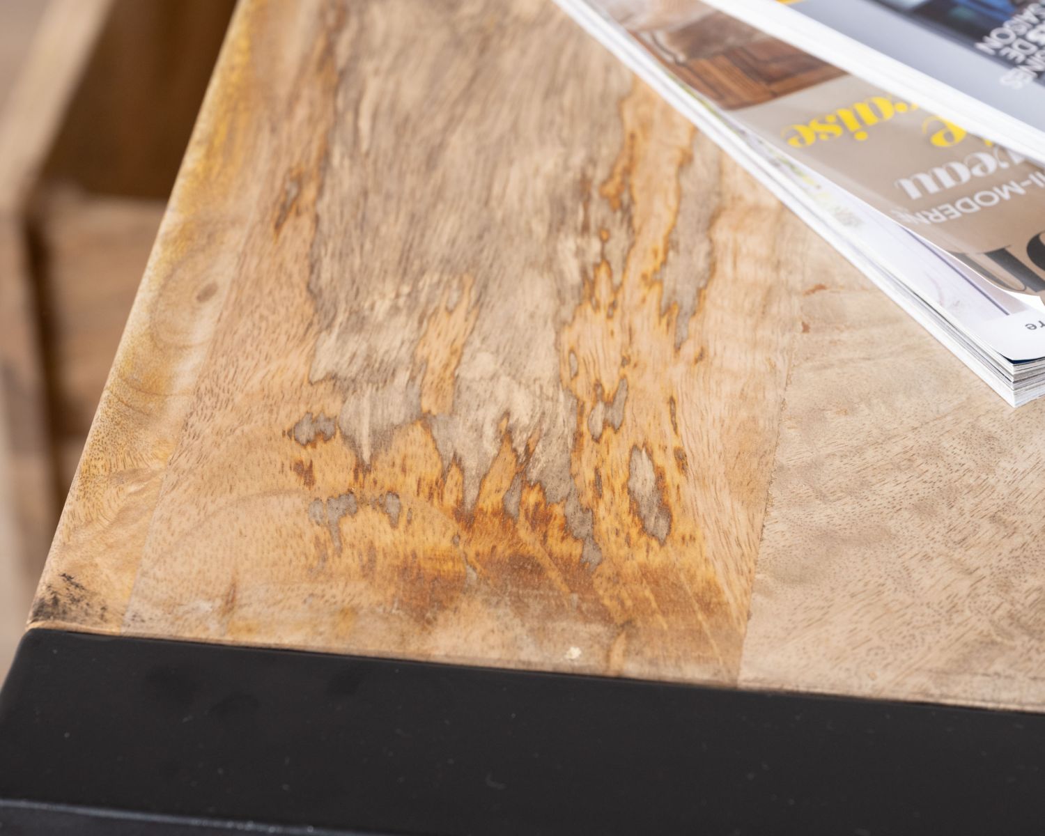 Meuble télé industriel métal et bois 150 cm "Andy"