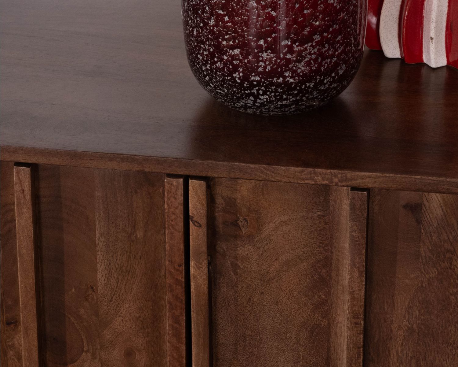 Enfilade esprit zen en manguier 180 cm « Sicora » teinte noyer